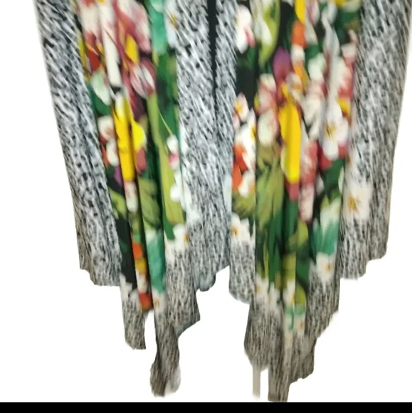 Danny and Nicole Black Animal Print Dress 18 - Picture 4 of 9